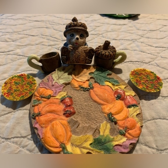 EUC vintage Enesco Mary Rhyner collectible miniature tea sets! 7 sets 40 PIECES! - Picture 7 of 16